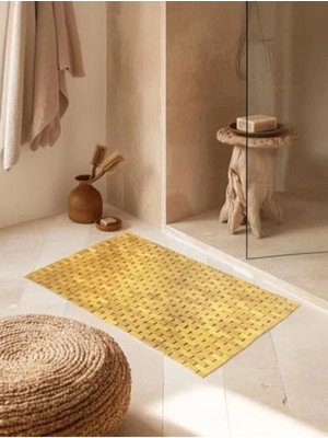 Erdo Ticaret Doğal Bambu Banyo Paspası - 50X80 cm