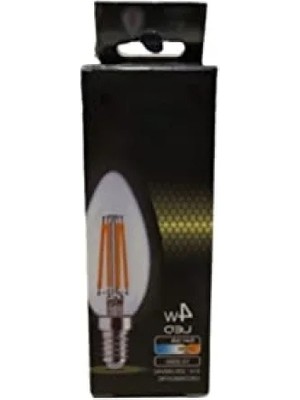Erdo Ticaret E14 Fil Lamba, Sarı Işık, 4W, 470LM, 2700K