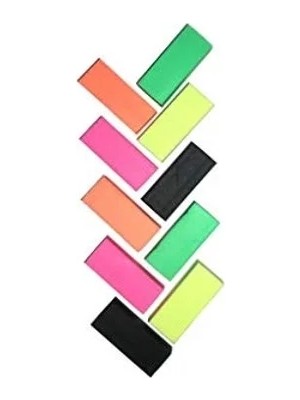 Erdo Ticaret Neon Renkli Silgi Seti, 10 Adet ile Eğlenceli Kullanım