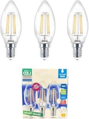 Erdo Ticaret 4W LED Filament Mum Ampul, E14 Duy, 6500K Beyaz Işık