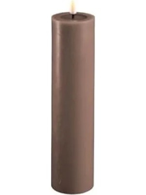 Erdo Ticaret 5X20 cm Kahverengi Moka LED Mum