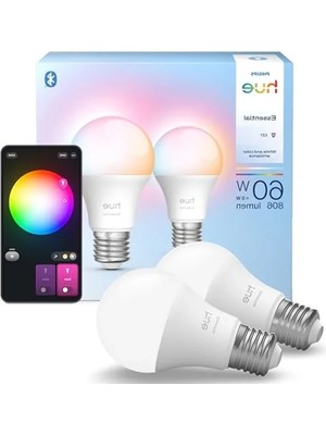 Erdo Ticaret 8W E27 Renkli Akıllı Ampul, 806 Lumen