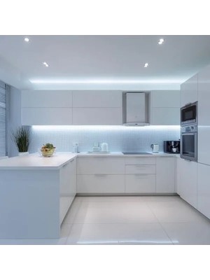 Erdo Ticaret Amberled Şerit LED 2.5 Metre Beyaz - Iç Mekan Tak Çalıştır Adaptör Dahil 12V IP20 Yeni Nesil Yüksek Lümen, Tezgah, Dolap, Mutfak, Ayna Aydınlatma Için          [enerji Sınıfı A]