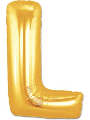 Teknoparkx L Harf Folyo Balon Altın Renk  40 Inç (4887)