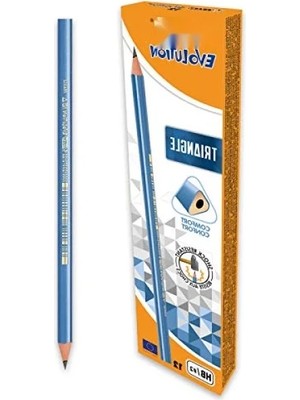 Erdo Ticaret Üçgen Şekilli Kurşun Kalem Seti - 12'li, Dayanıklı ve Konforlu