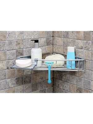 Erdo Ticaret Beyaz Dekoratif Banyo Rafı - Şık ve Fonksiyonel
