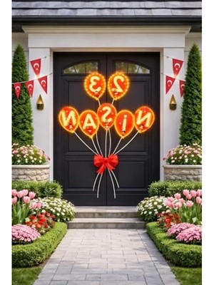 Erdo Ticaret Peri Led, 5 Metre 23 Nisan Kapı Süsü, Süsleme Için