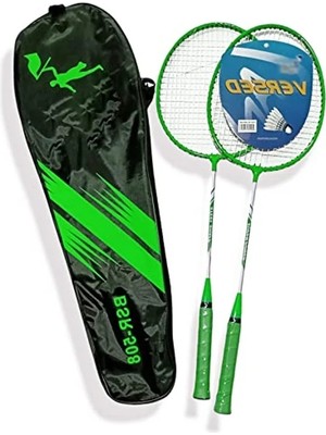 Erdo Ticaret Çiftli Badminton Raket Seti, Taşınabilir Çanta ile Birlikte