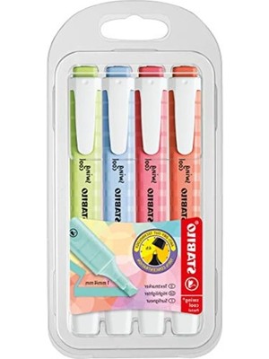 Erdo Ticaret Pastel Renkli 4'lü Keçeli Boya Kalemi Seti, Yumuşak Renk Geçişleri