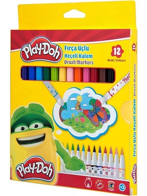 Play-Doh Fırça Uçlu Keçeli Kalem 12'li