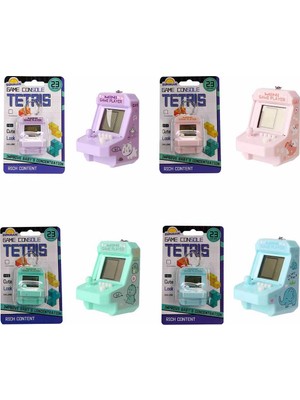 Sunman Mini Oyun Konsolu 23 Oyun Modlu Tetris Anahtarlık - 1 Adet Stokta Olan Gönderilir