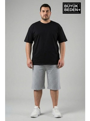 Superlife Erkek Büyük Beden Şort 3xl-6xl  Rahat Kesim Diz Altı Günlük ŞORT-SPR26BSR591