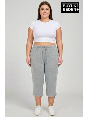 Superlife Kadın Büyük Beden Şort 3xl-6xl  Rahat Kesim Diz Altı Günlük ŞORT-SPR26BSRK591