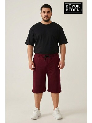 Superlife Erkek Büyük Beden Şort 3xl-6xl  Rahat Kesim Diz Altı Günlük ŞORT-SPR26BSR591