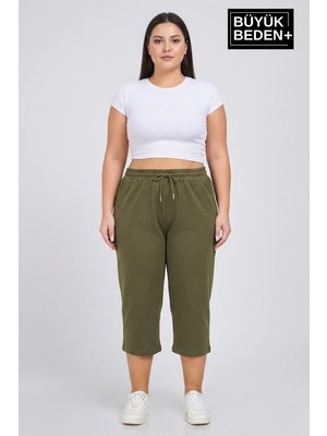 Superlife Kadın Büyük Beden Şort 3xl-6xl  Rahat Kesim Diz Altı Günlük ŞORT-SPR26BSRK591