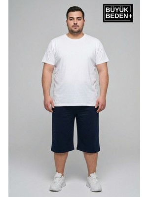 Superlife Erkek Büyük Beden Şort 3xl-6xl  Rahat Kesim Diz Altı Günlük ŞORT-SPR26BSR591