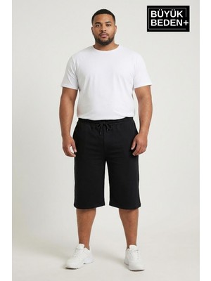 Superlife Erkek Büyük Beden Şort 3xl-6xl  Rahat Kesim Diz Altı Günlük ŞORT-SPR26BSR591