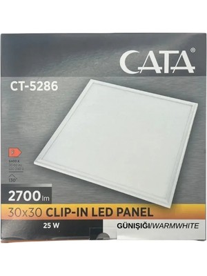 Cata CT-5286G 25W 30X30 Klipin LED Günışığı