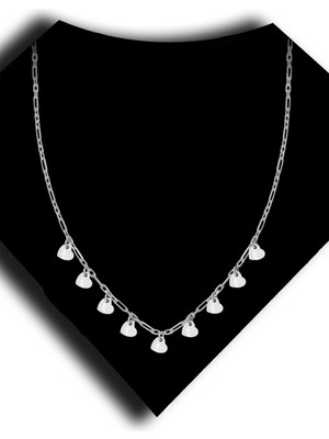 Roxx Jewellery 925 Ayar Gümüş Sıra Kalp Kolye