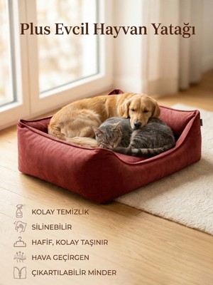 Empressco Yüksek Kaliteli Silinebilir Kedi Köpek Yatak, Rahat ve Şık Tasarım