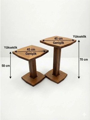 Golden Garden Ierko Modern Çıtalı Tasarım Uzun Yan Sehpa