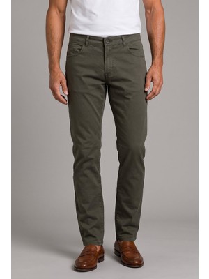 Bisse Haki Pamuk Cepli Chino Pamuklu Spor Pantolon PNS25Y25103_D49