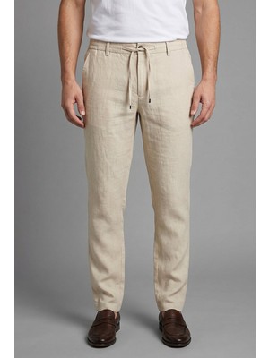 Bisse Bej Keten Jogger Ipli̇ Spor Pantolon PNS26Y26109_07