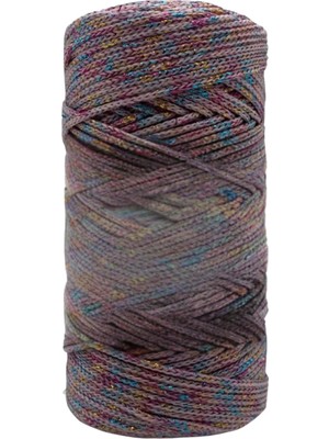 Hsc Bilişim Makrome Ipi 3mm Polyester Gri Simli