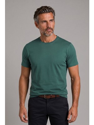 Bisse Yeşil  Bi̇si̇klet Yaka T-Shirt BSTS26Y26301_48