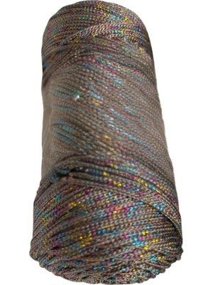 Hsc Bilişim Makrome Ipi 3mm Polyester Vizon Simli