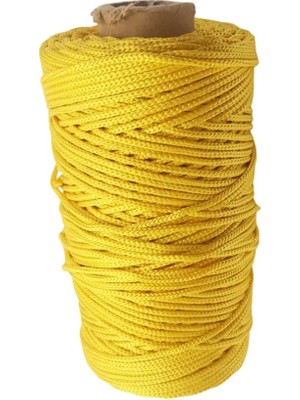 Hsc Bilişim Makrome Ipi 3mm Polyester Koyu Sarı