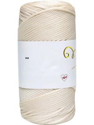 Hsc Bilişim Makrome Ipi 3mm Polyester Krem