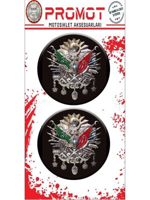 Rebon Moto Design Osmanlı Tuğra Tasarım Damla Logo Sticker
