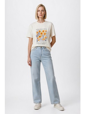 Wrangler Wide Leg Yüksek Bel Geniş Paça Jean Denim Pantolon