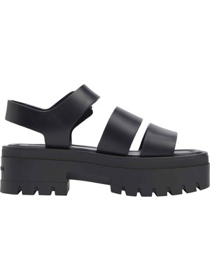 Tommy Hilfiger Tommy Hılfıger Kadın Marka Logolu Şık Görünümlü Rahat Tabanlı Günlük Kullanıma Uygun Siyah Sandalet EN0EN02944 Bds