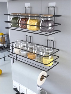 Empressco Cocovia Dekoratif Ikili Set Yapışkanlı Mutfak Düzenleyici Mutfak Raf Organizer Baharatlık Set - Fiyatı, Yorumları