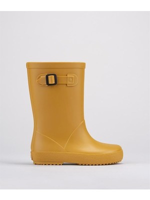 Igor W10256 Unisex Çocuk Yağmur Çizmesi Karamel PVC Malzeme ile Kaymaz ve Su Geçirmez 22 Numaralı