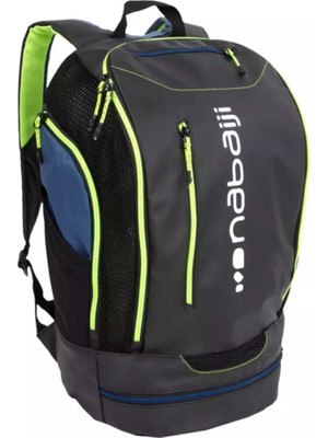 Polaris Unisex Yüzücü Sırt Çantası 27 Lt Siyah Sarı Nabaiji Modeli Çok Gözlü Tasarım