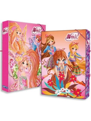 Gıpta Winx Lastikli Kutu Klasör 25 x 35 cm 1 Adet Renkli Tasarım Magazinlik Ürünü
