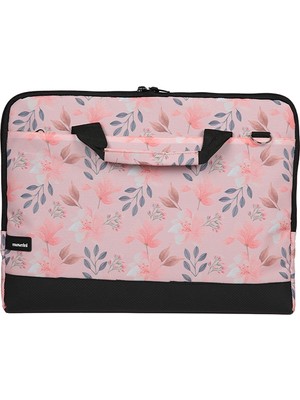 Moserini 15.6'' Desenli Notebook Laptop Çantası - Venus, Pembe, Kumaş, Dayanıklı Yapı ile Uyumlu