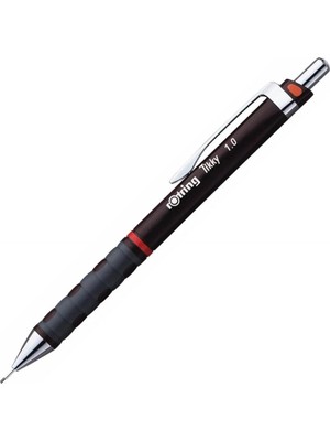 Rotring Tikky RD 0.9 mm Versatil Kalem Bordo Renk Hafif Gövde Pirinç Uç Mekanizmalı Profesyonel