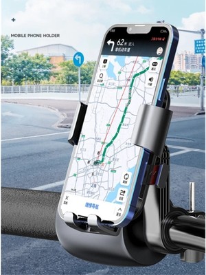 Ozcmax 360° Gidon Bisiklett Motosiklet Telefon Tutucu