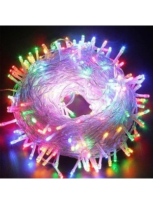 Hereveoyuncak 5m 30 LED Rgb 2 Kaddemeli Şeffaf Kablo