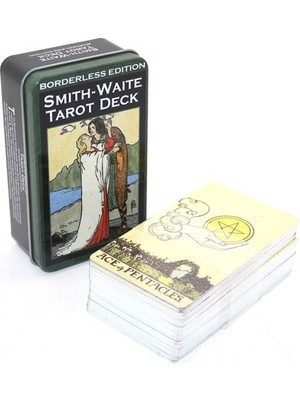 Ozcmax Metal Kutulu Tarot Kartı Smith-Waaite