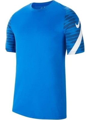 Nike M Nk Df STRKE21 Mavi Erkek Futbol T-Shirt Hafif ve Esnek Kumaş ile Rahat Kesim Özelliği CW5843-463