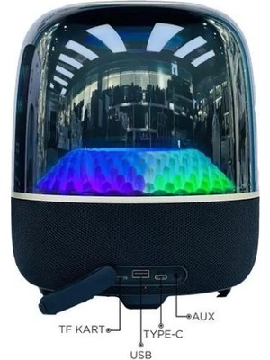 Ozcmax D33 Siyah Taşınabilirr Kablosuz Bluetooth Hoparlör