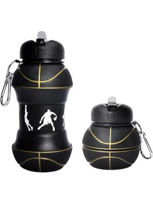 Ozcmax Basketboll Topu Tasarımlı Akordiyon Su Şişesi
