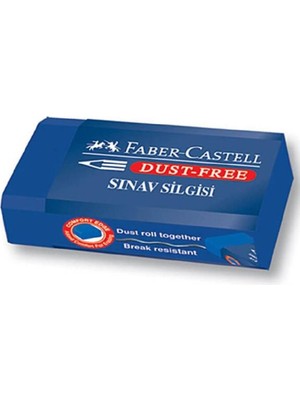Faber-Castell Orta Boy Sınav Silgisi Mavi Tekli