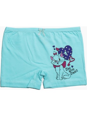 Obje Kız Çocuk Kedi Desen Asorti 3'lü Boxer