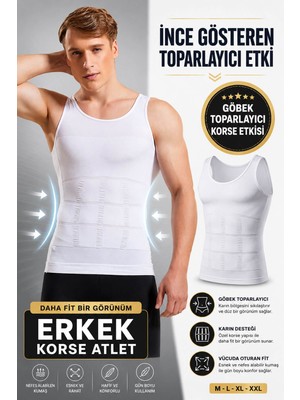 Hepsine Rakip Erkek Korse Atlet Göbek Toparlayıcı Ince Gösteren 1 Beden Incel